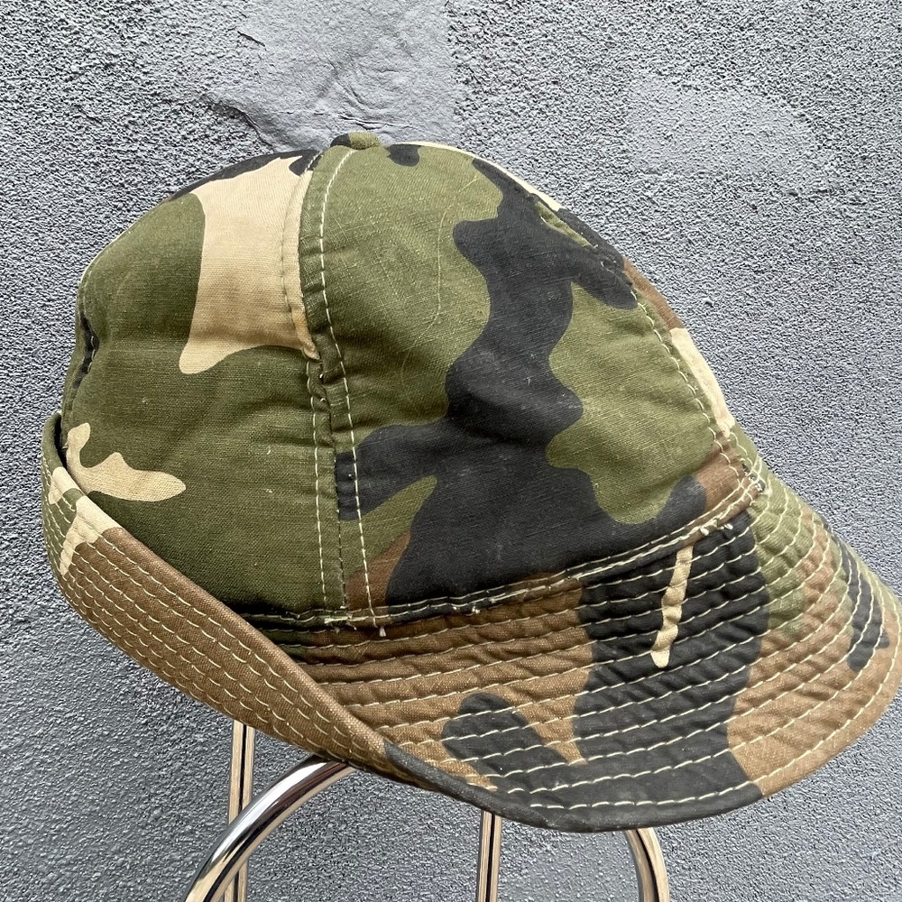 Men's Vintage Camo Cotton "Jones Hat" by Buck Bay- Unmarked Size Fits Like Large